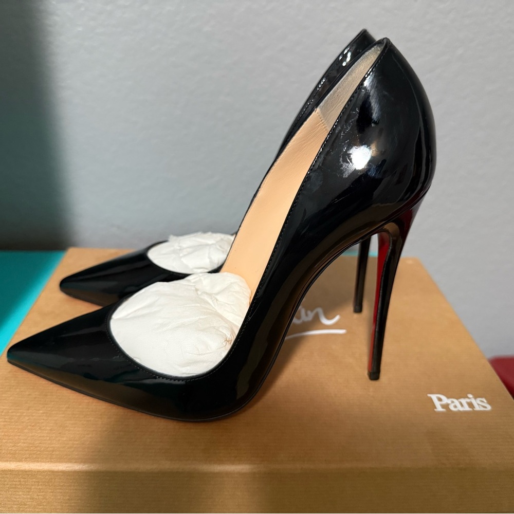 Christian Louboutin Black Patent Leather Heels